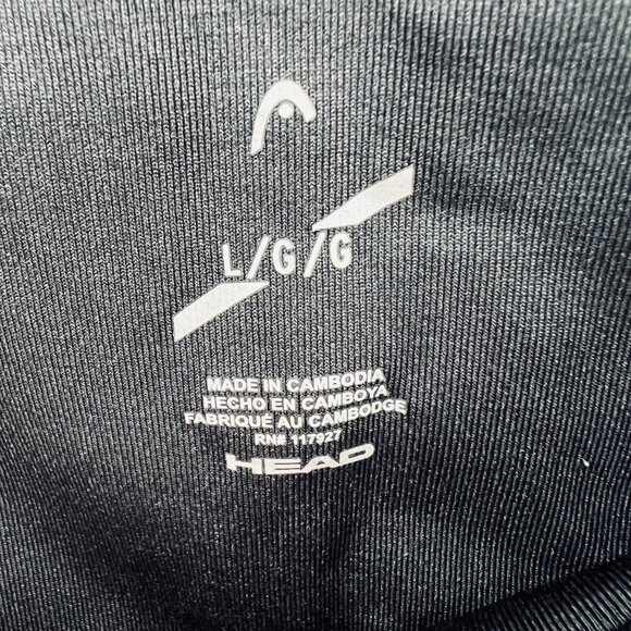 Head Womens Athletic Pant Large Gray Black Stretch Performance Gym Leggings Yoga - Picture 4 of 8